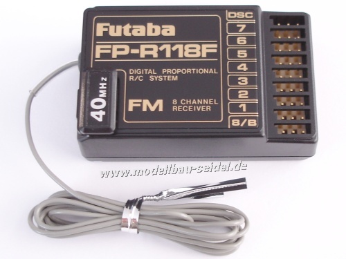 FUTABA FP-R118F 8チャンネル受信機 40MHz Futaba - R118F40 Futaba Empfänger R118F FM 40MHz 8-Kanal