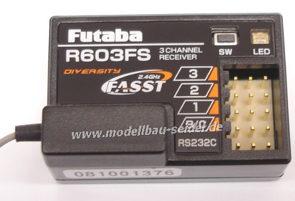 Futaba - R603FS24G Futaba Empfänger R603FS 2.4GHz 3K FASST